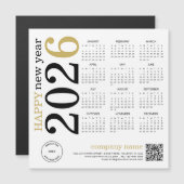 2026 Kalender Logo QR Code Gelukkig Nieuwjaar (Voorkant / Achterkant)
