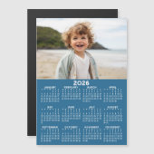 2026 Kalender met Foto - Jaar Uitzicht Magnetische (Voorkant / Achterkant)