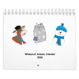 2026 Kalender met Whimsical Dieren ...