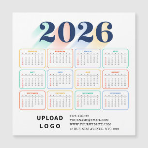 2026 Kalender Minimaal Modern Elegant Aangepast Lo