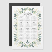 2026 Kalender Moderne Waterverf Botanische Bladere (Voorkant / Achterkant)