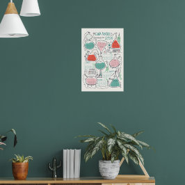 2026 kalender scheikunde aantekeningen poster