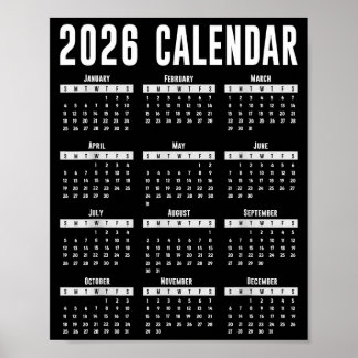 2026 Kalender Shirt 26 Kalender 2026  Poster