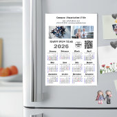 2026 Kalender Zakelijk 2 Foto Logo QR Magnetisch