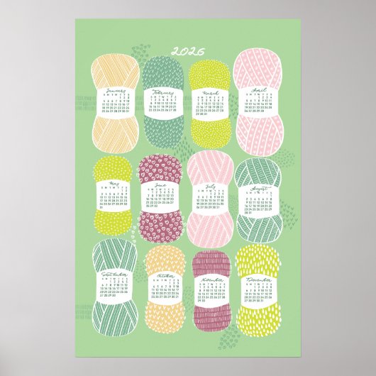 2026 kalenderposter Neo Mint Poster (Voorkant)