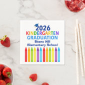 2026 Kindergarten Graduation Custom School Party Servet (Insitu)
