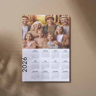 2026 Klassieke Volbloed Kalender Foto Afdruk