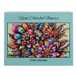2026 Kleurrijke Bloemen Kalender
