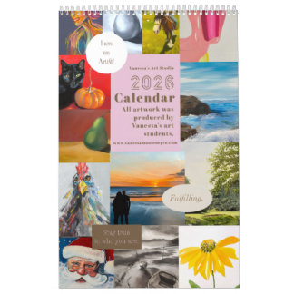 2026 Kunststudio van Vanessa Studentenkunst 2 Kalender