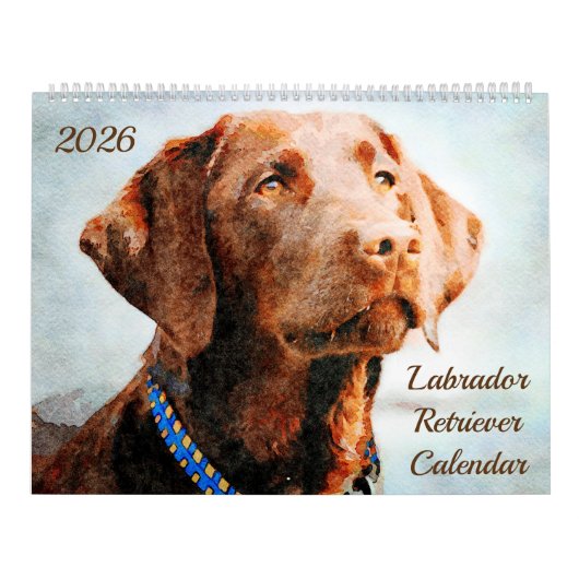 2026 Labrador Retriever Dog Owners Lovers Gift Kalender (Hoes)