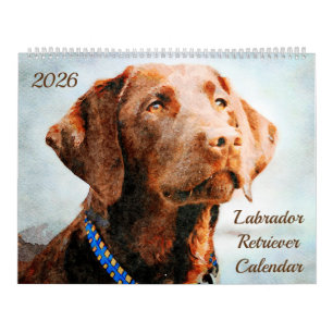 2026 Labrador Retriever Hondenbezitters Liefhebber Kalender