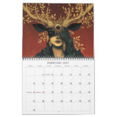 2026 Le beau calendrier d'art surréel foncé (Feb 2027)