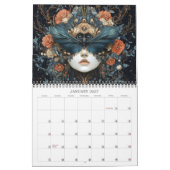 2026 Le beau calendrier d'art surréel foncé (Jan 2027)