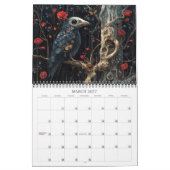 2026 Le beau calendrier d'art surréel foncé (Mar 2027)