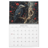 2026 Le beau calendrier d'art surréel foncé (Mar 2026)