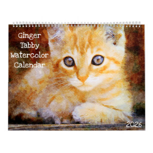 2026 Liefhebber van de oranje tabby poes Eigenaar Kalender