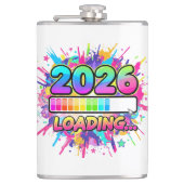 2026 Loading... Progress Bar Sticker Heupfles (Voorkant)