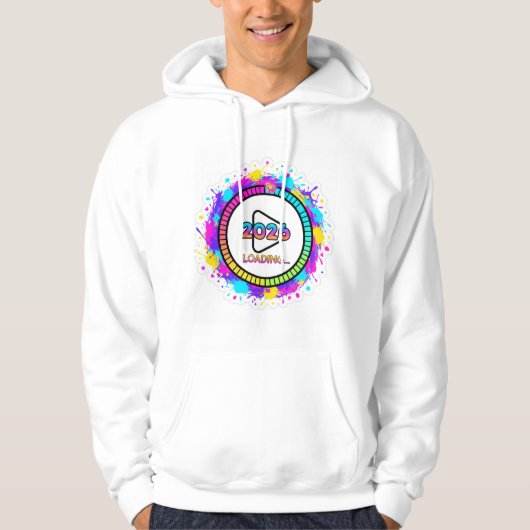 2026 Loading Progress Bar Sticker Hoodie (Voorkant)
