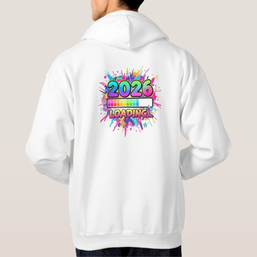 2026 Loading Progress Bar Sticker Hoodie (Achterkant)