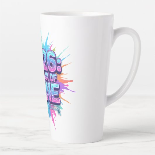 2026 Loading... Progress Bar Sticker Latte Mok (Rechts)