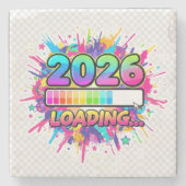 2026 Loading... Progress Bar Sticker Stenen Onderzetter (Voorkant)
