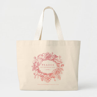 2026 logo rood/roze kleur tote tas, lange handgree