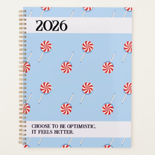 2026 Lollipop Pattern Spiral Planner (Devant)