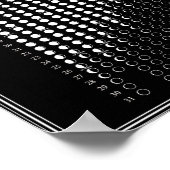 2026 Maanfase Maancyclus Kalender Minimalistisch  Poster (Hoek)