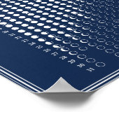 2026 Maanfase Maancyclus Kalender Minimalistisch Poster (Hoek)