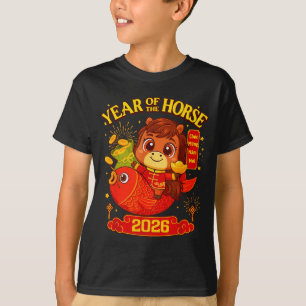 2026 Maans Nieuwjaar Paard Vietnamees Mannen Vrouw T-shirt