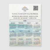 2026 Magnet Calendar Bedrijfsnaam Logo QR Code (Voorkant)