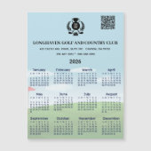 2026 Magnet Calendar Golf Club League Logo QR Code (Voorkant)