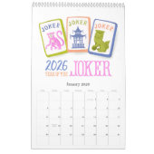 2026 Mahjong Time Wall  Kalender (Jan 2026)