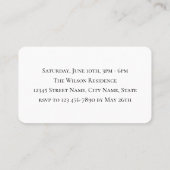 2026 Mini Graduation Party Invitation Classic Card (Dos)