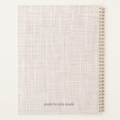 2026 Minimal Linen Planner Cover (Dos)