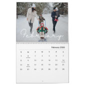 2026 Minimalist Script Custom Photo Kalender (Feb 2026)