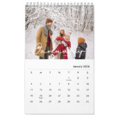 2026 Minimalist Script Custom Photo Kalender (Jan 2026)
