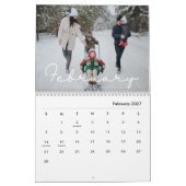 2026 Minimalistisch Script Aangepaste Foto Kalender (Feb 2027)