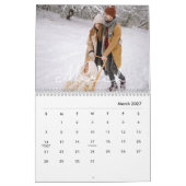 2026 Minimalistisch Script Aangepaste Foto Kalender (Mar 2027)