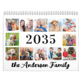 2026 Modern Creëer Uw eigen aangepaste familiefoto Kalender (Hoes)