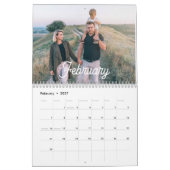 2026 Modern Creëer Uw eigen aangepaste familiefoto Kalender (Feb 2027)