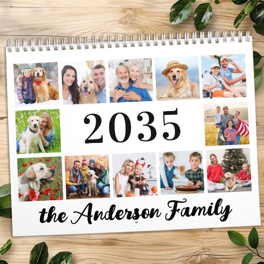 2026 Modern Creëer Uw eigen aangepaste familiefoto Kalender