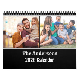 2026 Modern Creëer uw eigen Custom Family Kalender