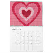 2026 Modern Cross Stitch Art | Aesthetic Kalender (Feb 2026)