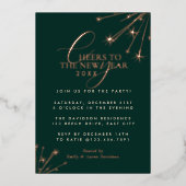 2026 Modern Minimal Classic Typography New Years Folie Uitnodiging (Voorkant)