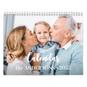 2026 Moderne aangepaste foto Creëer uw eigen famil Kalender (Hoes)