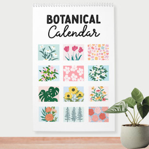 2026 Moderne Abstracte Botanische Kalender