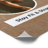 2026 Moderne Cirkel Foto Visie Bord Poster (Hoek)