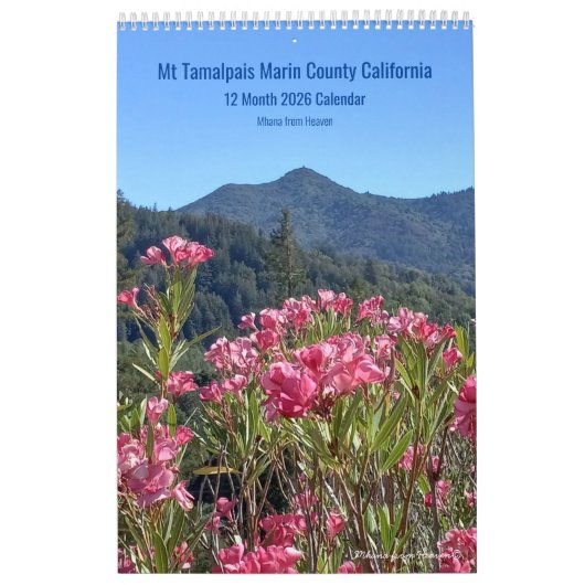 2026 Mt Tamalpais Marin Californie Calendrier (Protection)