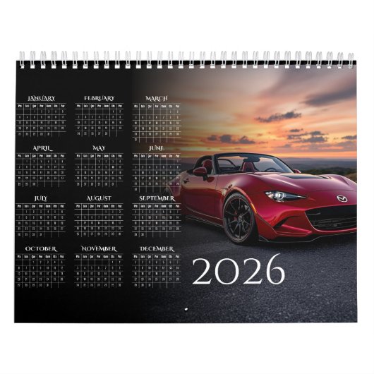 2026 MX-5 Miata Vol 2 Calendar Kalender (Hoes)